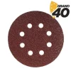 BLIM PACK DE 10 LIJAS CON VELCRO PARA LIJADORA BL0136 - 125MM - GRANO 40 - FORMATO CIRCULAR