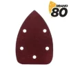BLIM PACK DE 10 LIJAS CON VELCRO PARA LIJADORA BL0124 - GRANO 80 - FORMATO TRIANGULAR