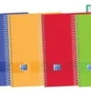 BLOC ESPIRAL OXFORD TAPA PLASTICO COLORES TENDENCIA OPTIK PAPER A5 120HOJAS 90 GR CUADROS 4 MM 400149424