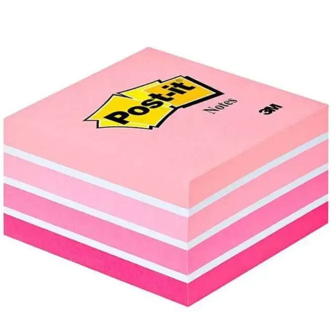 BLOC NOTAS ADHESIVAS POST-IT 76X76 MM ROSA PASTEL