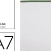 BLOC NOTAS LIDERPAPEL LISO A7 80 HOJAS 60 G/M2 PERFORADO SIN TAPA