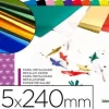 BLOC TRABAJOS MANUALES LIDERPAPEL PAPEL METALIZADO 240X315 MM 10 HOJAS COLORES SURTIDOS