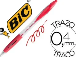 BOLIGRAFO BIC ATLANTIS ROJO RETRACTIL TINTA ACEITE PUNTA DE 1 MM