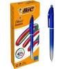 BOLIGRAFO BIC CUATRO COLORES SMOOTH GRADIENTE COLOR AZUL