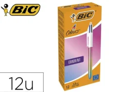 BOLIGRAFO BIC CUATRO COLORES GRADIENTE CAJA DE 12 UNIDADES COLORES SURTIDOS