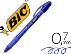BOLIGRAFO BIC GELOCITY ILLUSION BORRABLE AZUL PUNTA DE 0,7 MM