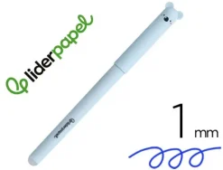 BOLIGRAFO FANTASIA LIDERPAPEL BORRABLE ZOOMATES TINTA AZUL PUNTA 1 MM ANIMAL 1