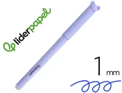 BOLIGRAFO FANTASIA LIDERPAPEL BORRABLE ZOOMATES TINTA AZUL PUNTA 1 MM ANIMAL 4