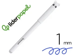 BOLIGRAFO FANTASIA LIDERPAPEL BORRABLE ZOOMATES TINTA AZUL PUNTA 1 MM ANIMAL 2