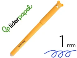 BOLIGRAFO FANTASIA LIDERPAPEL BORRABLE ZOOMATES TINTA AZUL PUNTA 1 MM ANIMAL 6