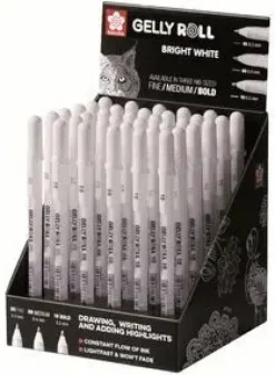 BOLIGRAFO GELLY BLANCO 05/08/10 EXPOSITOR 36 UNIDA