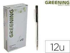 BOLIGRAFO GREENING NEGRO RETRACTIL