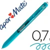 BOLIGRAFO PAPER MATE INKJOY RETRACTIL GEL PEN TRAZO 0,7 MM VERDE AZULADO