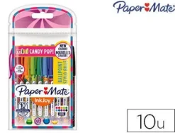 BOLIGRAFO PAPER MATE INKJOY 100 CANDY POP BLISTER DE 10 UNIDADES COLORES SURTIDOS