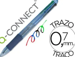 BOLIGRAFO Q-CONNECT 4 EN 1 TINTA 4 COLORES RETRACTIL -CON SUJECION DE CAUCHO