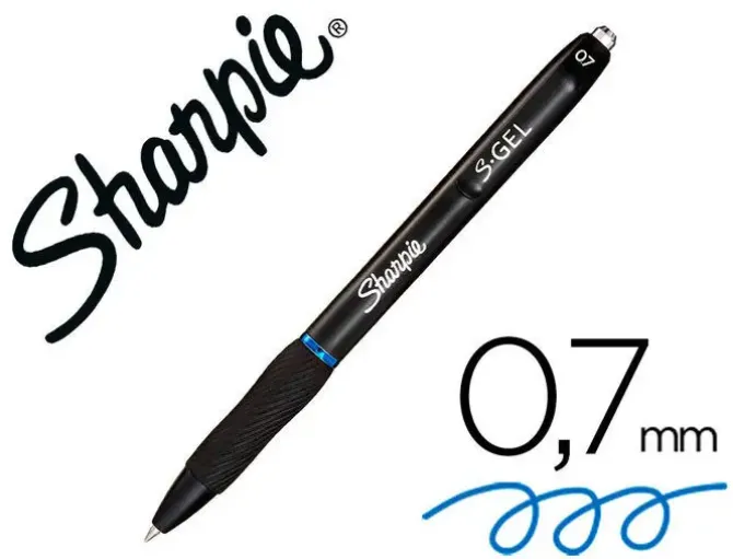 BOLIGRAFO SHARPIE RETRACTIL TINTA GEL PUNTA 0,7 MM COLOR AZUL