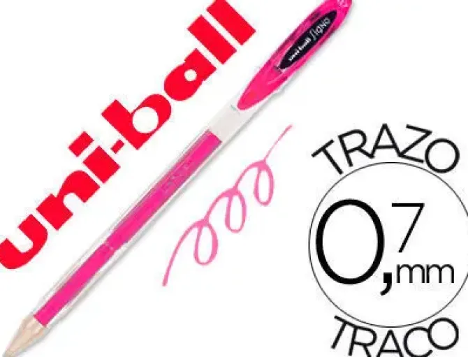 BOLIGRAFO UNI-BALL ROLLER UM-120 SIGNO 0,7 MM TINTA GEL COLOR ROSA