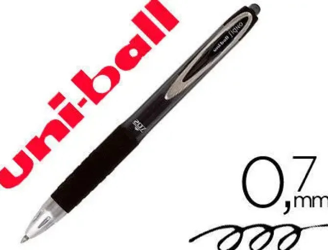 BOLIGRAFO UNI-BALL SIGNO 207E RETRACTIL 0,7 MM COLOR NEGRO