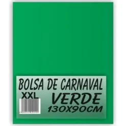 BOLSA CARNAVAL GRANDE XXL PP 90X130 G/250 VERDE