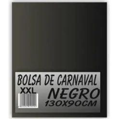 BOLSA CARNAVAL GRANDE XXL PP 90X130 G/250 NEGRO