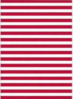 BOLSA CARNAVAL INFANTIL PP 56X70CM G/250 BLANCA CON RAYAS ROJAS BASURA ESPECIAL DISFRAZ