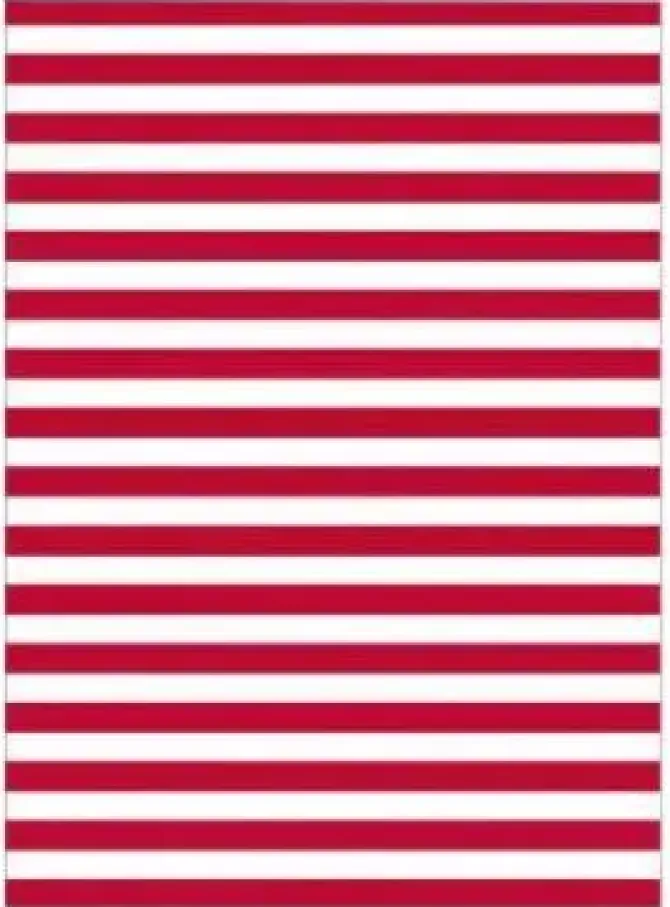 BOLSA CARNAVAL INFANTIL PP 56X70CM G/250 BLANCA CON RAYAS ROJAS BASURA ESPECIAL DISFRAZ