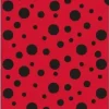 BOLSA CARNAVAL PP 65X90CM ROJA TOPOS CIRCULOS NEGROS 7778031