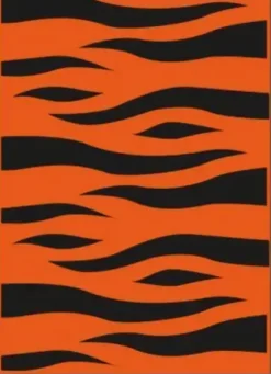 BOLSA CARNAVAL PP 65X90CM G/250 NARANJA CON RAYAS NEGRAS TIGRE BASURA ESPECIAL DISFRAZ 00072106