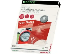 BOLSA DE PLASTIFICAR LEITZ DIN A4 175 MC CAJA DE 100 UNIDADES