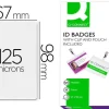 BOLSA DE PLASTIFICAR Q-CONNECT 67X98 MM 125 MC CON CLIP PARA TARJETAS DE VISITA CAJA DE 25 UNIDADES