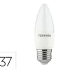 BOMBILLA LED TOSHIBA C37 E27 5W 3000K LUZ FRIA