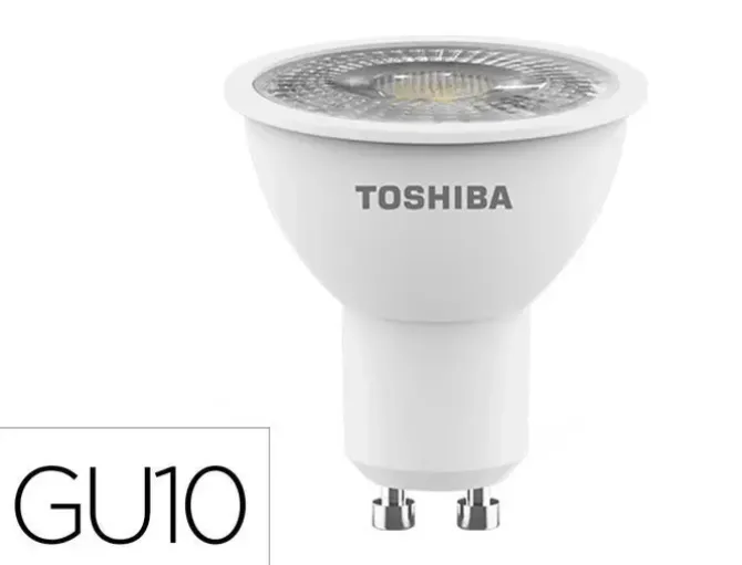 BOMBILLA LED TOSHIBA GU10 5.5W 3000K LUZ CALIDA