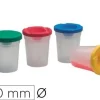 BOTE FAIBO MEZCLADOR DE PINTURAS INDERRAMABLE CON TAPA COLORES ALTO 95 MM DIAMETRO 80 MM