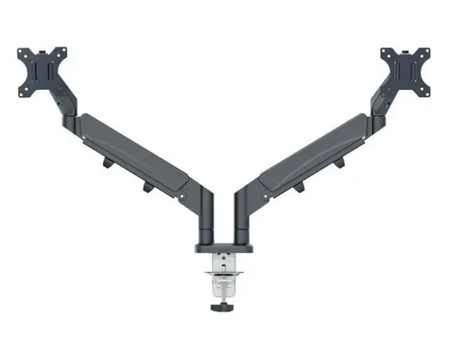 BRAZO PARA MONITOR LEITZ ERGO SPACESAVING DUAL GRIS OSCURO