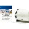 BROTHER DK22246 - ETIQUETAS ORIGINALES DE TAMAÑO PERSONALIZADO - ANCHO 103MM X 30,48 METROS - TEXTO NEGRO SOBRE FONDO BLANCO