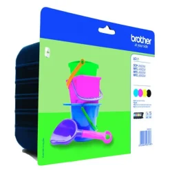 BROTHER LC221 PACK DE 4 CARTUCHOS DE TINTA ORIGINALES - LC221VALBP