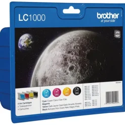 BROTHER LC1000 PACK DE 4 CARTUCHOS DE TINTA ORIGINALES - LC1000VALBP