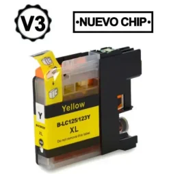 BROTHER LC125XL AMARILLO CARTUCHOS DE TINTA GENERICO - REEMPLAZA LC125XLY
