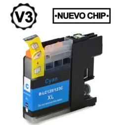 BROTHER LC123XL/LC121XL CYAN CARTUCHO DE TINTA GENERICO - REEMPLAZA LC123C/LC121C