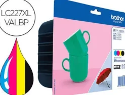 BROTHER LC227XL/LC225XL PACK DE 4 CARTUCHOS DE TINTA ORIGINALES - LC227XLVALBP