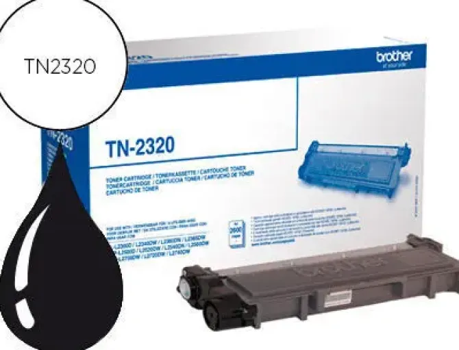 BROTHER TN2320 NEGRO CARTUCHO DE TONER ORIGINAL