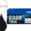 BROTHER TN2320 NEGRO PACK DE 2 CARTUCHOS DE TONER ORIGINALES - TN2320TWIN