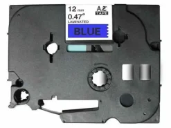 BROTHER TZE531 CINTA LAMINADA GENERICA DE ETIQUETAS - TEXTO NEGRO SOBRE FONDO AZUL - ANCHO 12MM X 8 METROS