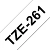 BROTHER TZE261 CINTA LAMINADA GENERICA DE ETIQUETAS - TEXTO NEGRO SOBRE FONDO BLANCO - ANCHO 36MM X 8 METROS