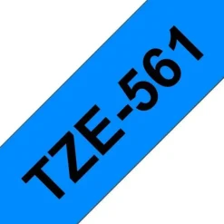 BROTHER TZE561 CINTA LAMINADA GENERICA DE ETIQUETAS - TEXTO NEGRO SOBRE FONDO AZUL - ANCHO 36MM X 8 METROS