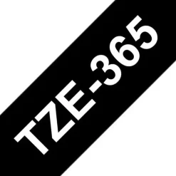 BROTHER TZE365 CINTA LAMINADA GENERICA DE ETIQUETAS - TEXTO BLANCO SOBRE FONDO NEGRO - ANCHO 36MM X 8 METROS
