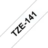 BROTHER TZE141 CINTA LAMINADA GENERICA DE ETIQUETAS - TEXTO NEGRO SOBRE FONDO TRANSPARENTE - ANCHO 18MM X 8 METROS