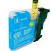 BULK - BROTHER LC980XL/LC1100XL/LC985XL CYAN CARTUCHO DE TINTA GENERICO - REEMPLAZA LC980C/LC1100C/LC985C