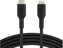 CABLE BELKIN CAA003BT1MBK USB-C A LIGHTNING BOOST CHARGE LONGITUD 1 M COLOR NEGRO