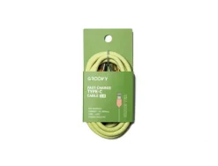 CABLE GROOVY USB 2.0 A USB C APPLE LIGHTNING LONGITUD 1 MT SILICONA COLOR VERDE TE